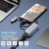 BLKing USB C to Ethernet Adapter 1000Mbps Gigabit LAN USB 3.0 Type C Mac Windows view 6