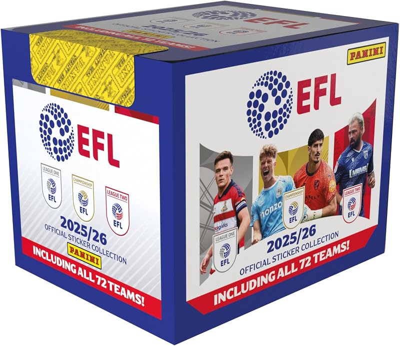 Panini EFL 2026 Sticker Collection x36 Packs 788 Stickers Panini