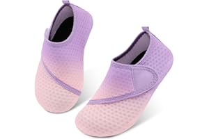 L-RUN Toddler Water Shoes Barefoot Aqua Socks Kids Swim Shoes for Beach Pool Surfing Yoga