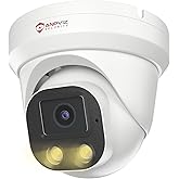 Anpviz 4MP PoE IP Camera, Turret Security IP Camera Outdoor Indoor Wired | AI Human Motion Detection, 100FT Smart Dual Light Color Night Vision, Built-in Mic, 2.8mm Lens, NDAA, IPC-D3243W-S (U Series)