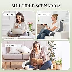 downluxe Sherpa Reading Pillow with Support