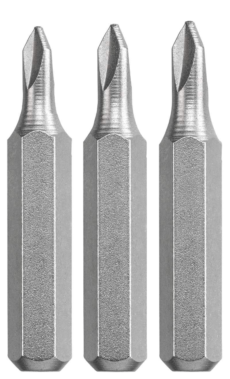 kwb bit set 28 mm Tri-Wing 0, 1, 2 mm micro-bit for fine mechanics (shank 4-mm, TQ 60 steel, with holding strip, for micro-bit holder), shank: 4 mm, 128740