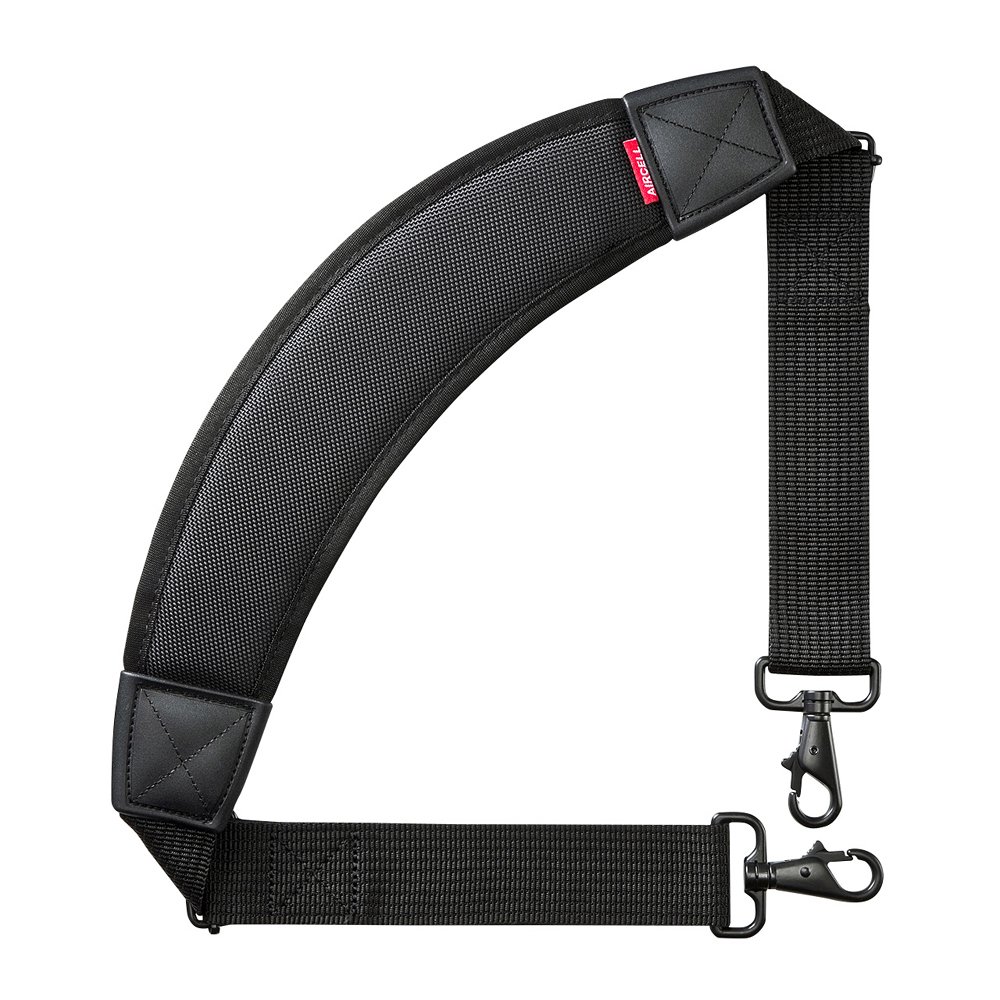 サンワサプライ AIRセルショルダーベルト(カーブタイプ) バッグ用 肩掛け 負担軽減 BAG-BELT4N ブラック商品画像