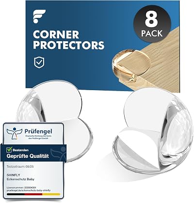 shinfly Corner Protectors 8 Pack Baby Safe Edge Guards Transparent Thick 5mm