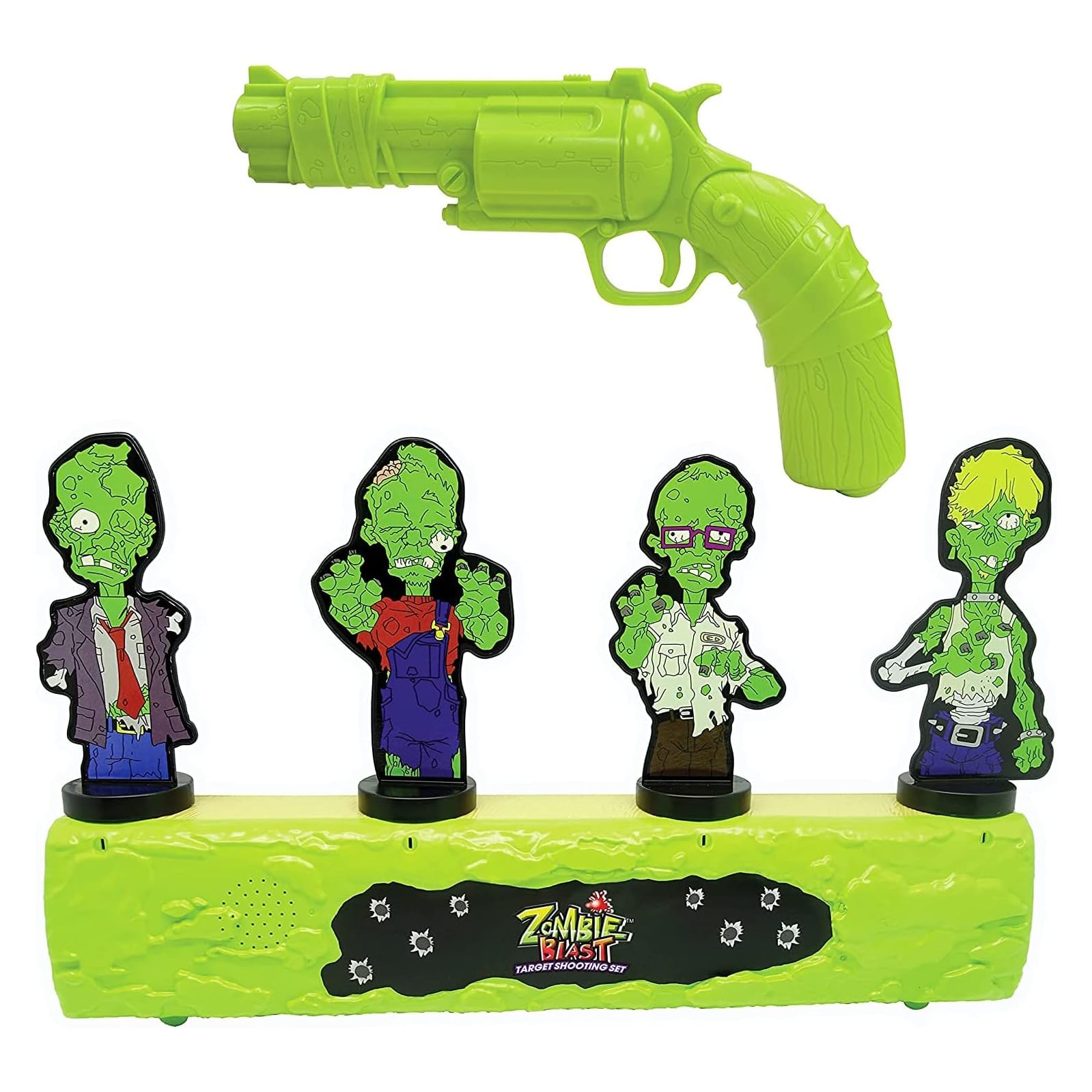 Relsy Zombie Blast - Zombie Shooting Game For Kids, 4 Pop-Up Target Shooting Range & Infrared Gun Toy, Zombie Shooting Games & Toys For Boys & Girls