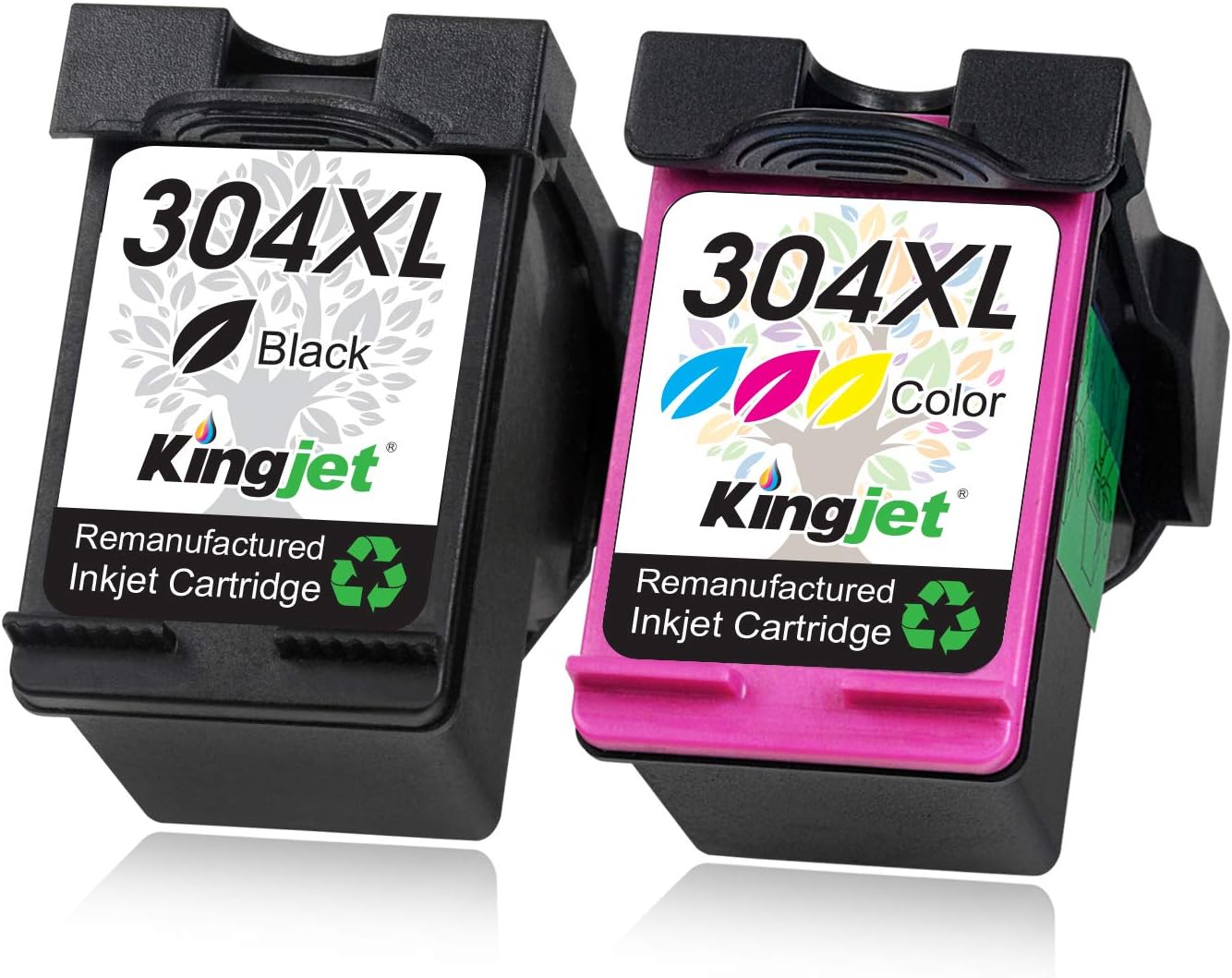 304XL Printer Ink 304 XL Ink Cartridges Combo Pack, Replacement for HP 304 Ink Cartridges Black and Colour