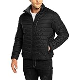 33,000ft Men's Puffer Jacket Lightweight Packable Winter Jacket