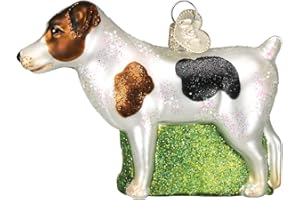 Old World Christmas Ornaments: Dog Collection Glass Blown Ornaments for Christmas Tree, Jack Russell