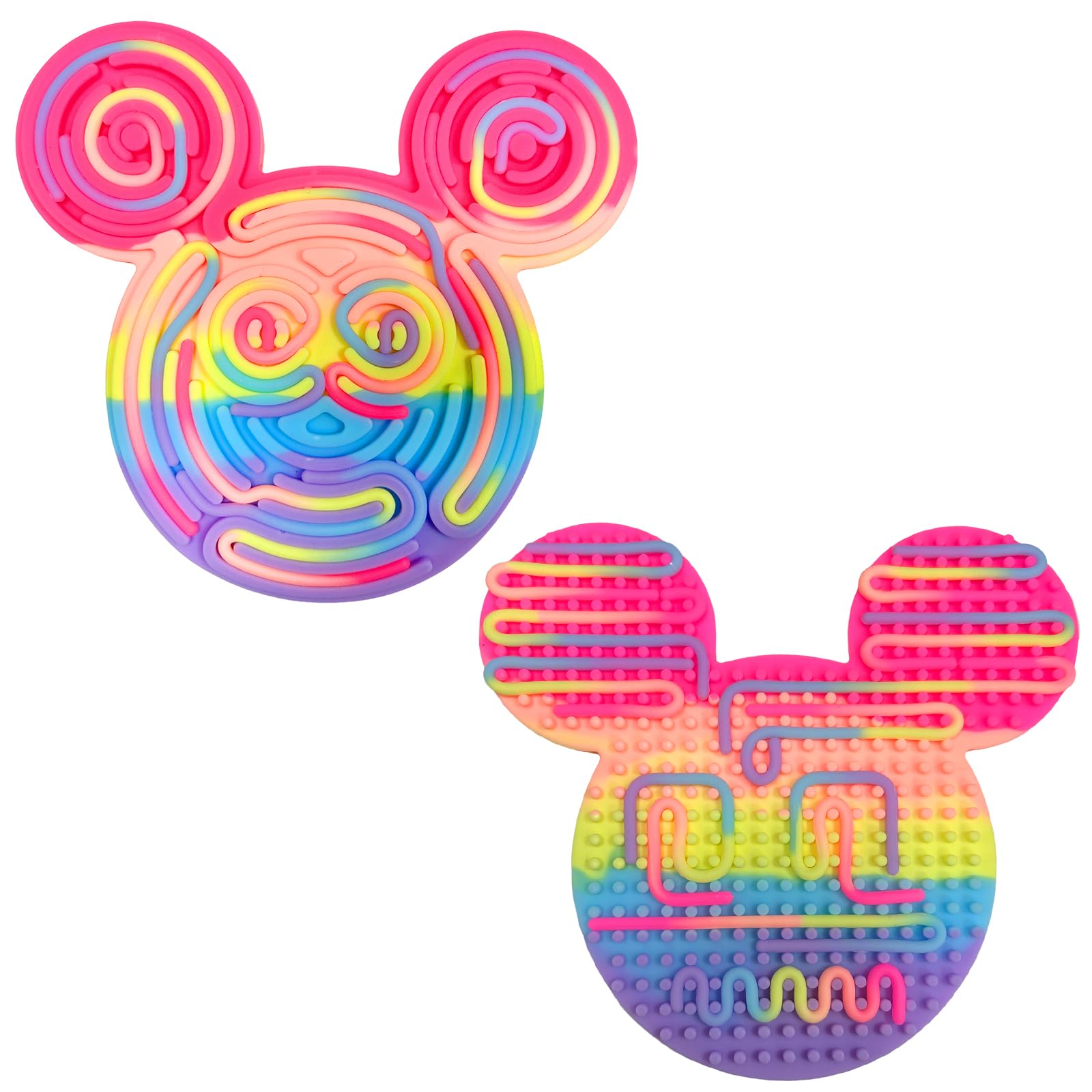 Felicify Push Peel Sensory Board, Sensory Activity Board with 11 Strings, Silicone Fidget Toy, Double Side Fidget Board, Sensory Toys for Kids and Adults with ADHD ADD OCD Autism (M-Mouse) — image 1