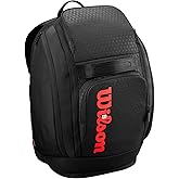 WILSON Clash V3 Super Tour Tennis Racket Bags - Black/Infrared