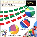 YAAVAAW Italy Flag Bunting 10m 30 Flags Indoor Outdoor Festivals view 3