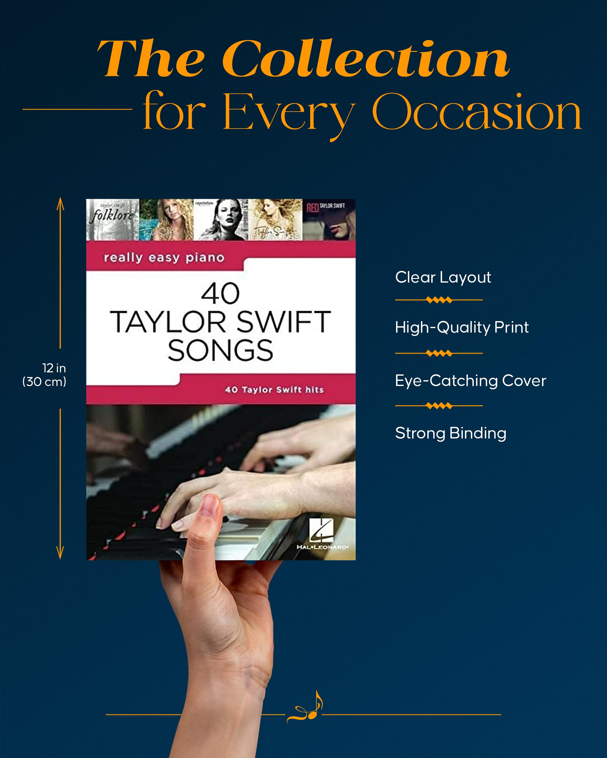 40 Taylor Swift Songs: Really Easy Piano | Sheet Music with Lyrics and Performance Tips | Beginner Pop Songbook for Piano Players | Really Easy Piano ... Hal Leonard (Really Easy Piano; Hal Leonard) 40 Taylor Swift Songs: Really Easy Piano | Sheet Music with Lyrics and Performance Tips | Beginner Pop Songbook for Piano Players | Really Easy Piano ... Hal Leonard (Really Easy Piano; Hal Leonard) Pa