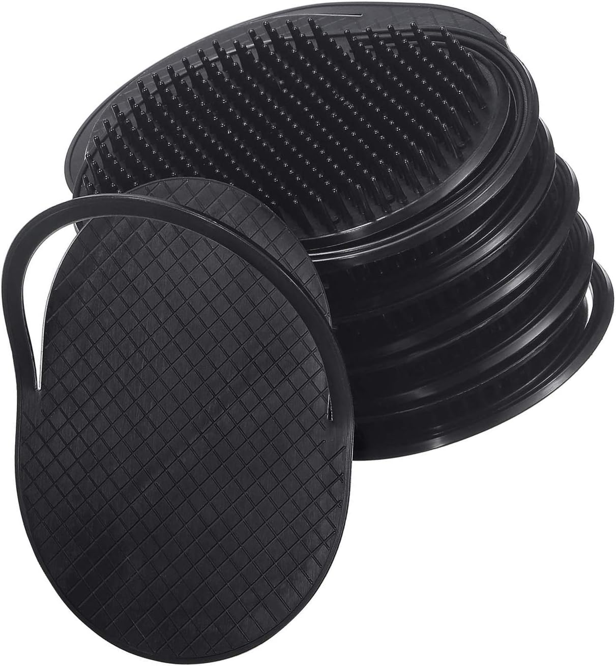 12 Pieces Pocket Palm Combs, Soft Portable Shampoo Comb Pocket Brush Massager Hair Brush Comb for Home Office, Travel and Pets - Image 3
