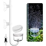 Clscea Acrylic CO2 Diffuser with Integrated Bubble Counter for Aquarium Plants (L)