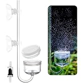 Clscea Acrylic CO2 Diffuser with Integrated Bubble Counter for Aquarium Plants (L)