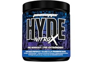 PROSUPPS Hyde NitroX Pre Workout Powder | Extreme Energy, Pumps, Power & Focus | Intense Pre Workout Featuring Beta Alanine, 