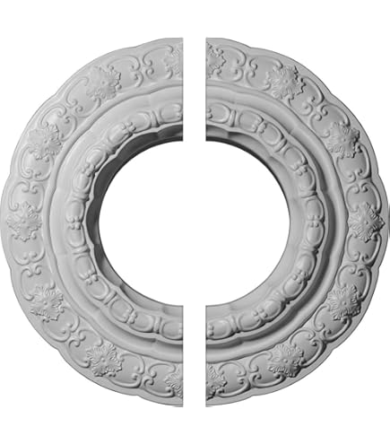 Ceiling Medallion Home Round Medallion PU Decorative Ceiling Fan Light Fixtures Covers Plate For Decorative Chandeliers And Fans