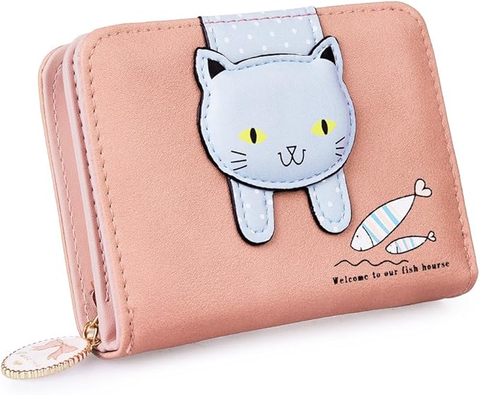VBIGER Girls Wallet Kids Wallets for Little Girl Cute Cat
