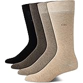Calvin Klein Men's Crew Dress Socks (4-Pack)