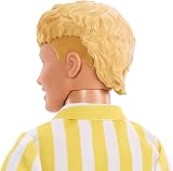 Barbie Ken Fashionistas Doll 252 Polka Dot Shorts Striped Top Mullet Hair view 3