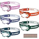 EverBrite Headlamp, 5 Pack Kids Headlamp with Red Light and Memory Function, Head Lamp for Adults and Kids with 5 Modes, Bright Headlamps for Camping, Running, Christmas Gifts, Batteries Included