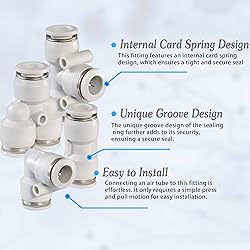 MSAEIQUN 20 Pcs 3/8 Inch od Push to Connect