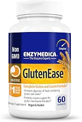 Enzymedica GlutenEase, Fast-Acting Formula for Gluten Digestion, 60 Caps | Helps Digest Gluten, Grains, and Carbohydrates