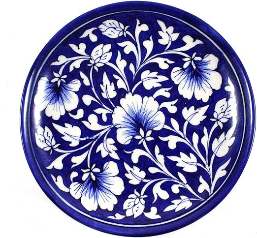 Amazon Com India Meets India Handicraft Ceramic Wall Plate 8
