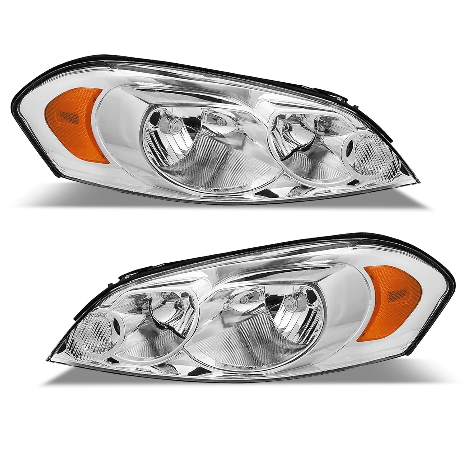 Photo 1 of Cxdar Headlights for 2006-2013 Chevy Impala, LED Headlight Assembly Headlamps for 14-16 Impala Limited, Clear Lens Amber Reflector