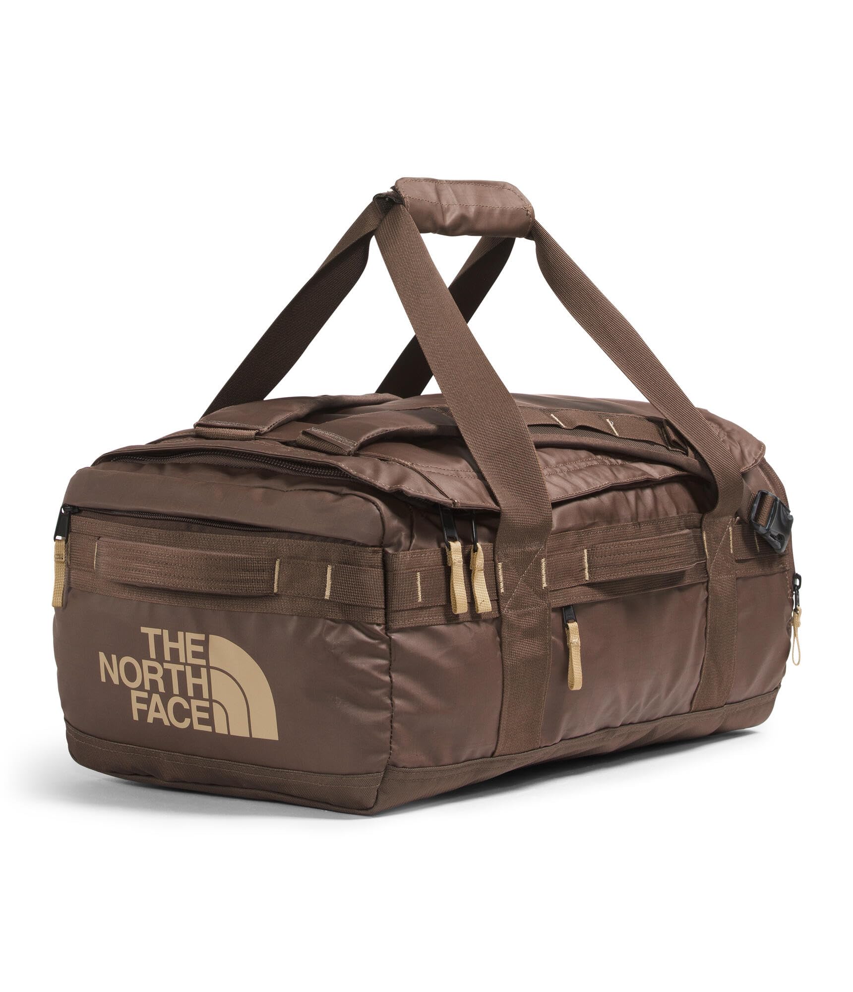 THE NORTH FACE Base Camp Voyager Duffel—42L - PFAS Free, Smokey Brown/Khaki Stone, One Size