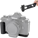 Metal Hand Grip L Bracket for Nikon Z f Camera, Zf Handgrip Holder with Built-in Quick Release Plate for AirTag & Arca Swiss 