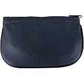 Leather Full Size Tobacco Pouch with Zipper Holds 2 oz Pipe Tobacco