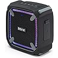 iHome Waterproof Bluetooth Speaker with Color Changing Lights, iP67 Certified Portable Speaker Ideal for The Pool, Beach, Hiking, Kayaking (IBT371BGC)