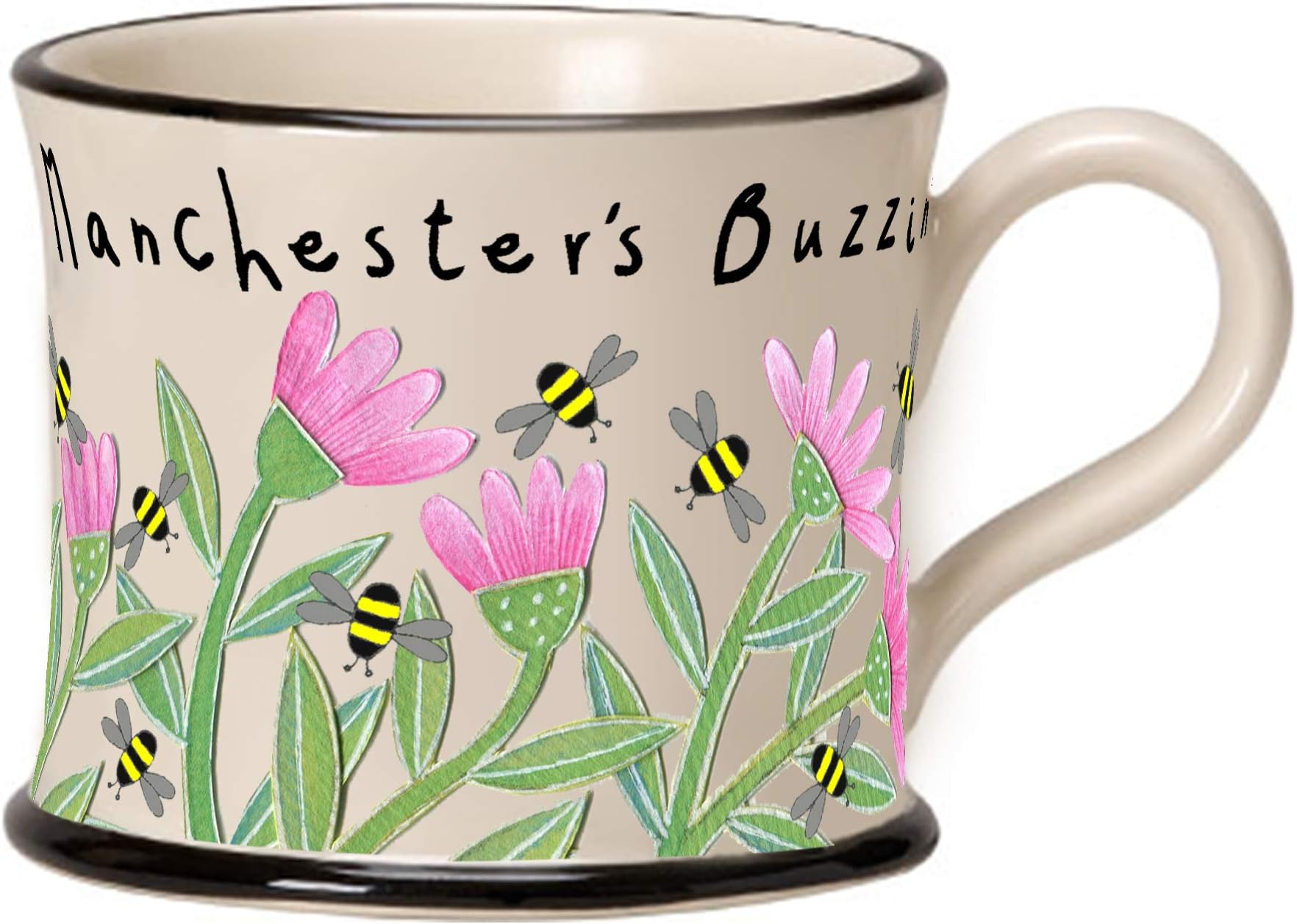 Manchester's Buzzin Pottery Large Mug - in Gift Box