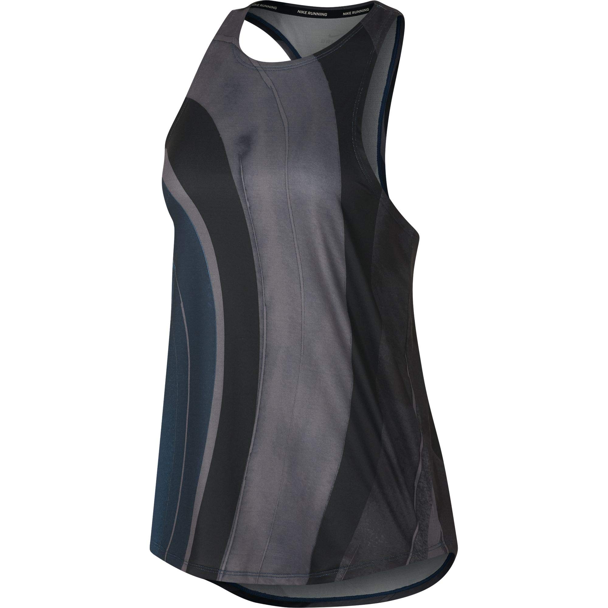 Nike Women W Nk Tank Eva Tank Top - Gunsmoke/Reflective Silver, X-Large