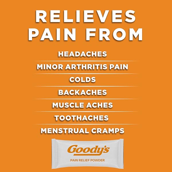 GOODY’S EXTRA STRENGTH HEADACHE POWDER, COOL ORANGE FLAVOR DISSOLVE PACKS, 24 INDIVIDUAL PACKETS (2 PACK)