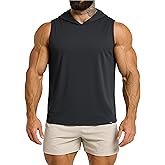 Project Titan Men's Relaxed-Fit Sleeveless Gym Hoodies Workout Hooded Tank Tops
