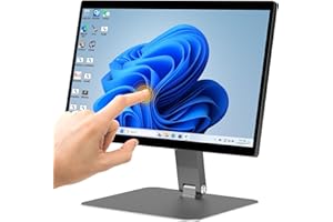 OUUOEE 15.6" All-in-One Desktop Computers, FHD 180°Adjustable Touchscreen Win 11 Pro Industrial Computer Intel N5095 8GB RAM/128GB ROM, HDMI 2.0 WiFi 5 Bluetooth 5.0 for Office/Automation/Kiosk/Bar/Warehouse