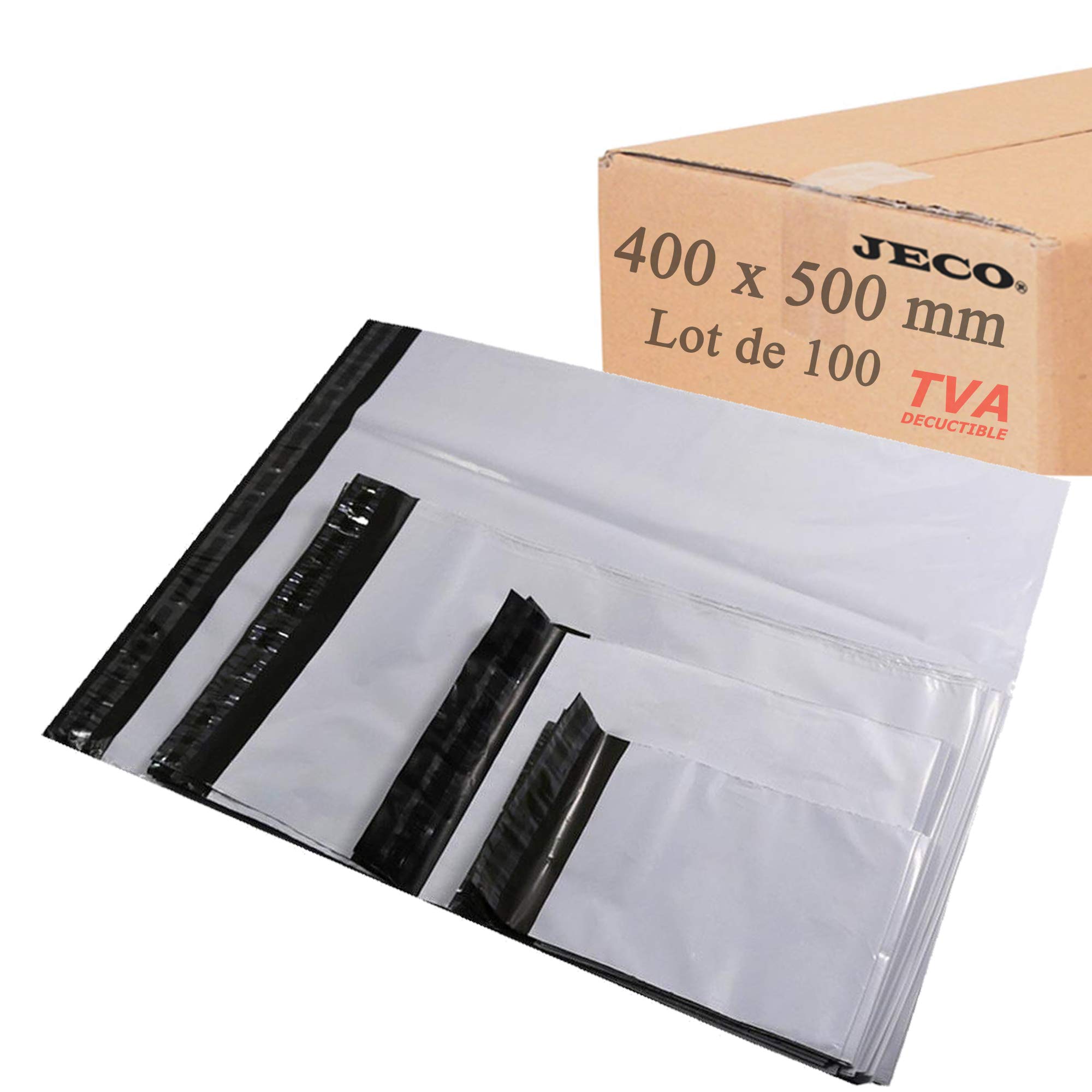 logei® 100pcs Mailing postal bags Mailers Envelope STRONG (40cm x 50cm) plastic polythene