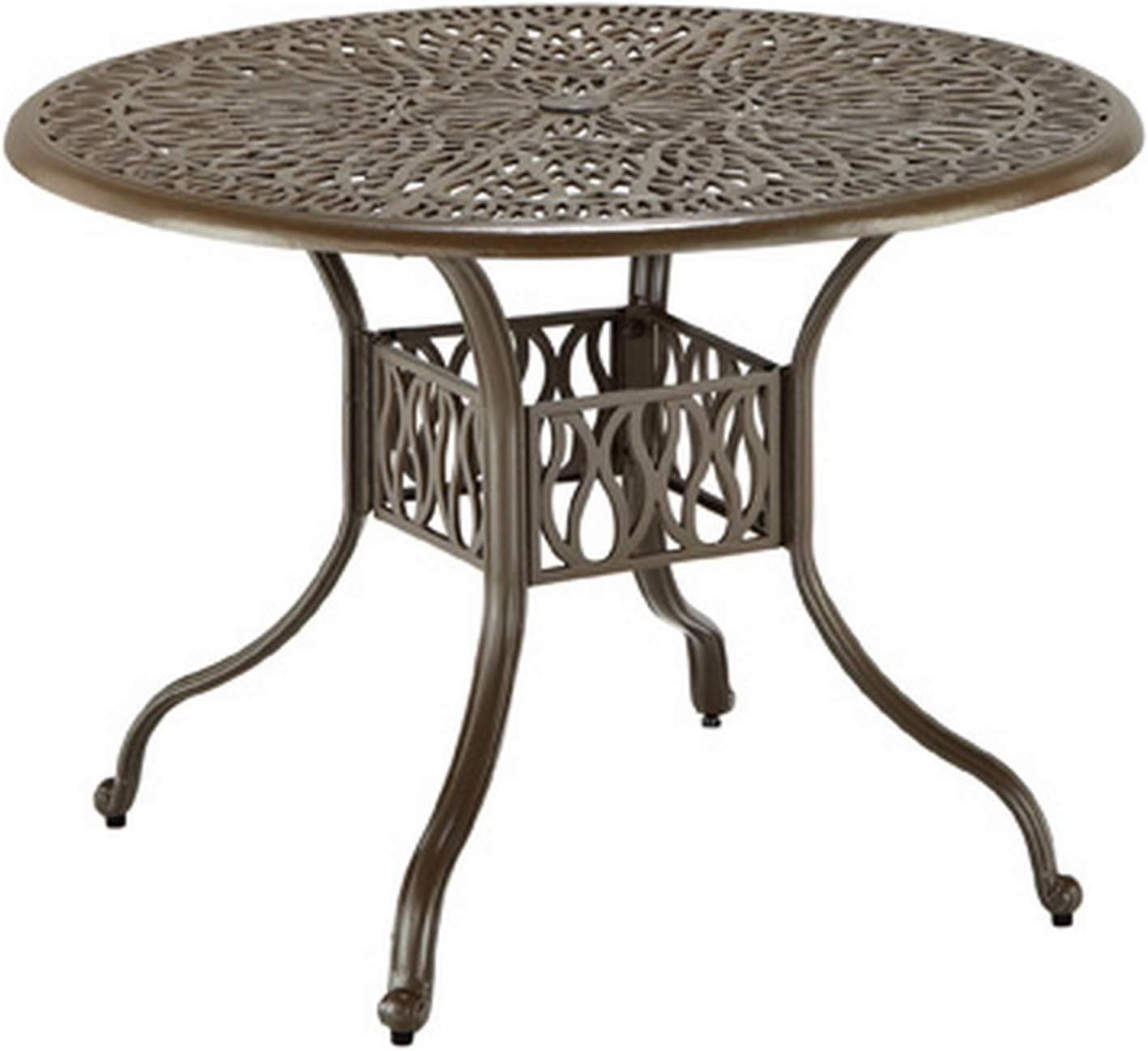 homestyles 6659-30 Outdoor Dining Table, 42Lx42Dx29.75H, Taupe : Garden & Outdoor