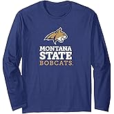 Montana State University Bobcats Primary Logo Long Sleeve T-Shirt