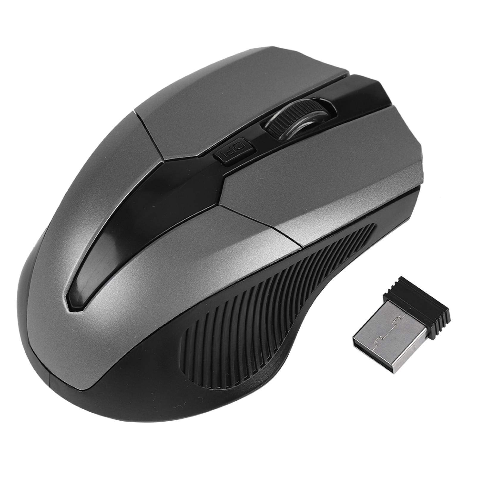 Cosiki Accurate Positioning Wireless Optical Mouse Mouse Fashionable in Appearance Comfortable Comfortable Hand Feeling for Home Office(gray)