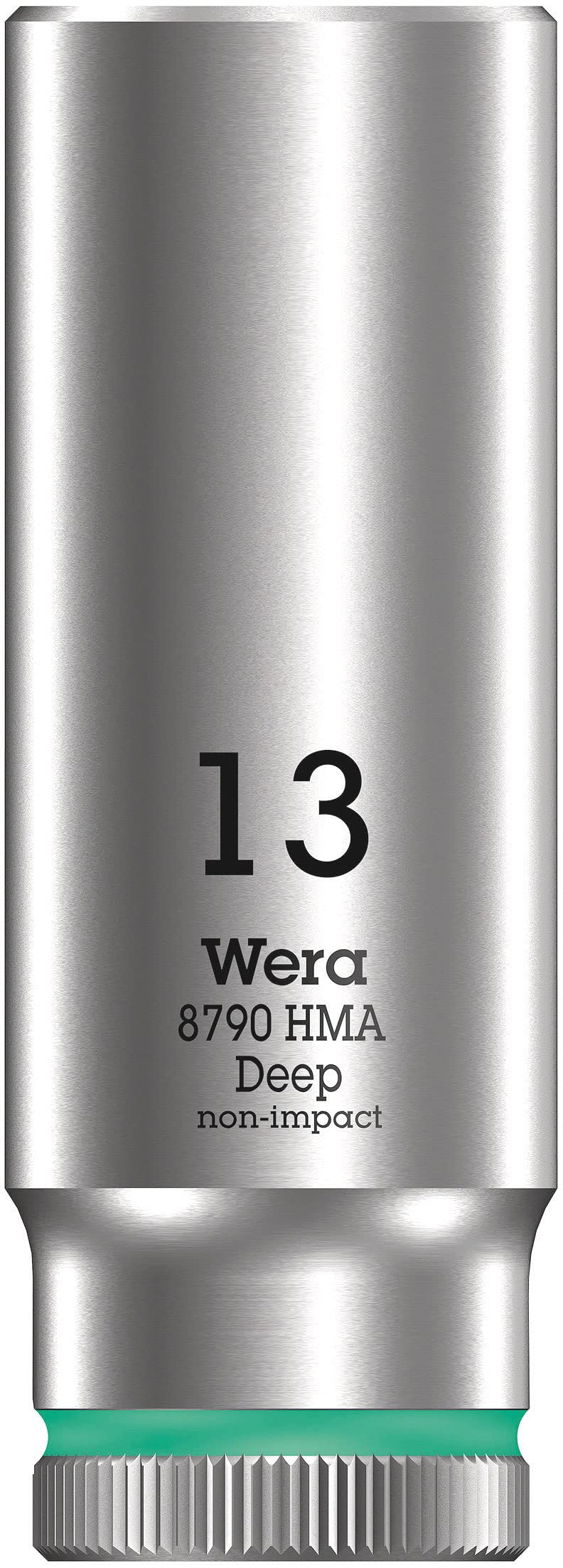 Wera 05004510001 8790 HMA Deep Socket, Turquoise, 13.0 mm