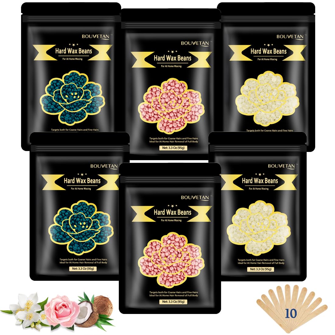Wax Beads for Hair Removal, 1.3Lb/21oz Hard Wax for
