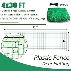 Hortifan Temporary Fence Plastic Mesh Fencing, 4FT