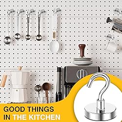 DIYMAG Magnetic Hooks, 118 LB Heavy Duty Strong