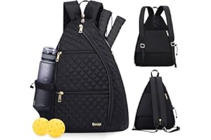Sucipi Women's Pickleball Backpack - Quilted Crossbody Sling Bag for Tennis & Pickleball Paddle