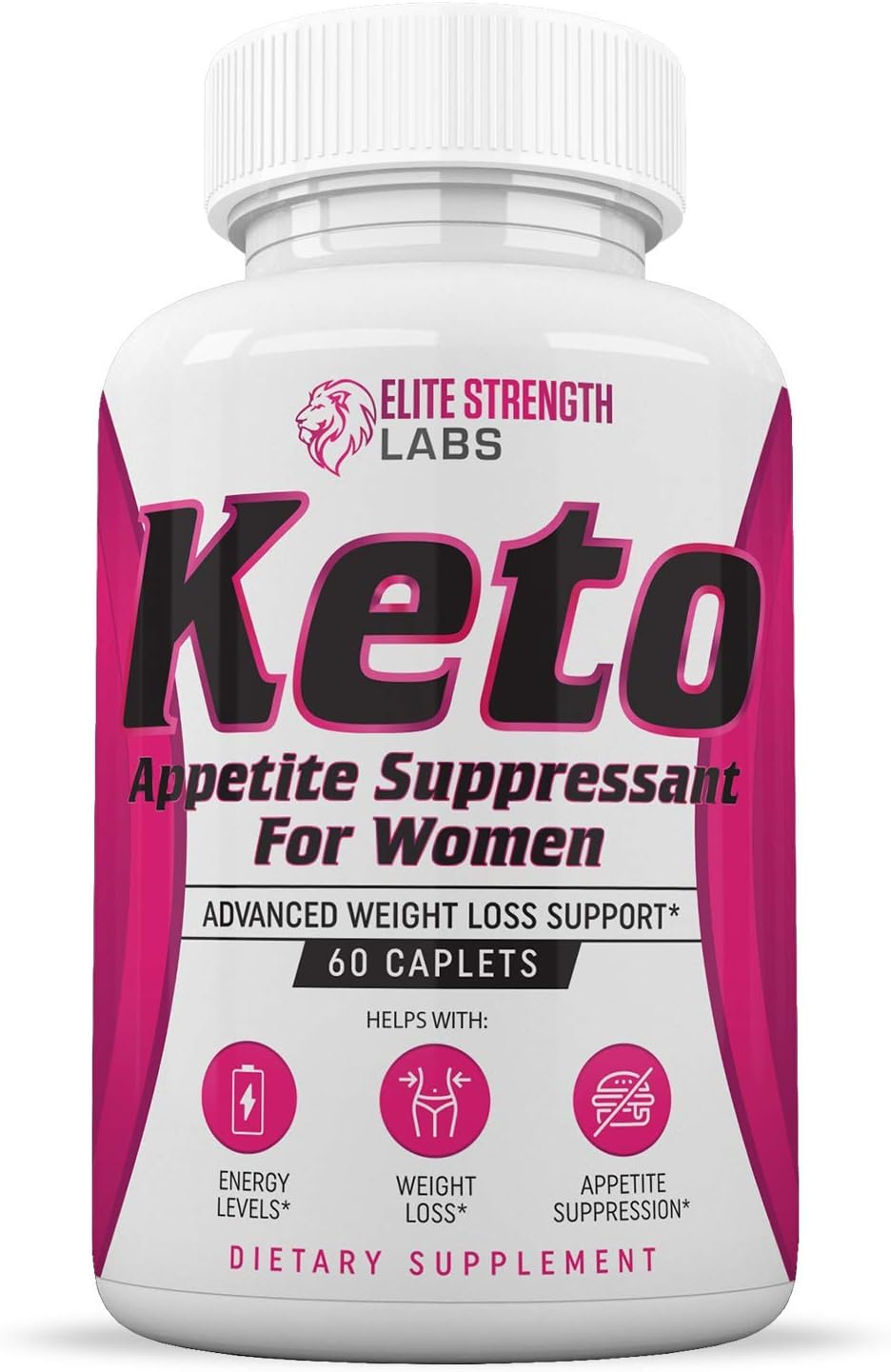 Keto Appetite Suppressant for Women - Suppresses Appetite & Aids Weight Loss - Burn Fat Fast - Boost Energy - All-Natural Ingredients - 60 Caplets