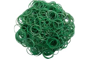 AMUU Rubber Bands 500pcs Green 1inch Small Rubber Bands 2.5cm rubber band for Office School Home Strong Elastic Band Loop Office Supplies