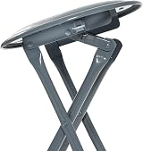 Harbour Housewares Grey Padded Folding Stool – Steel Frame 30x30x45cm view 4